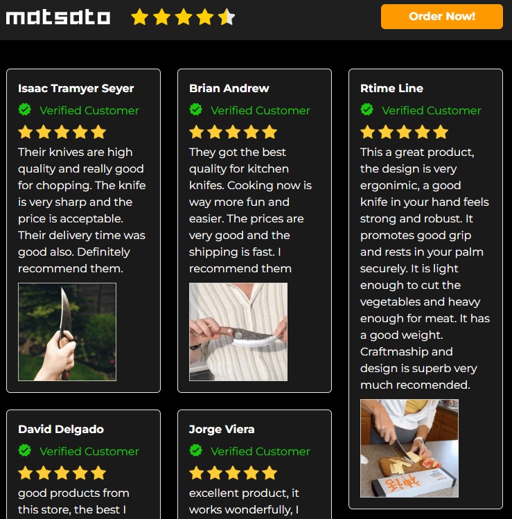 Matsato Kitchen Knife Review: Legit Japanese Quality or Scam?
