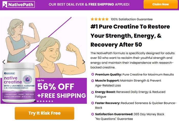 NativePath Native Creatine Review: Evidence-Based Analysis for Adults Over 50